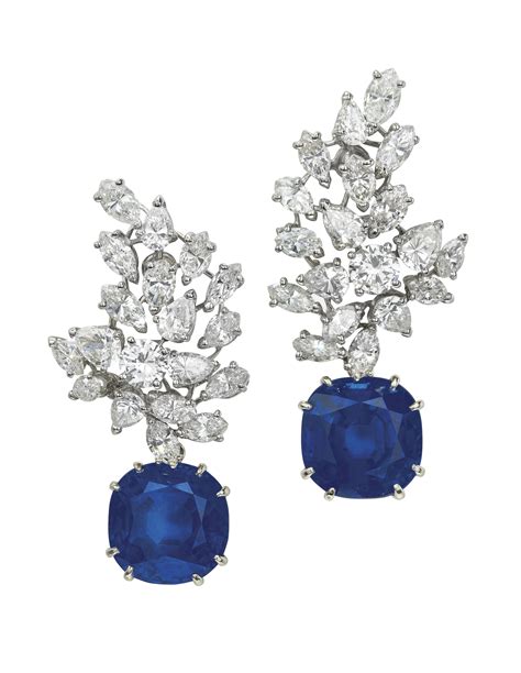 cartier sapphire earrings